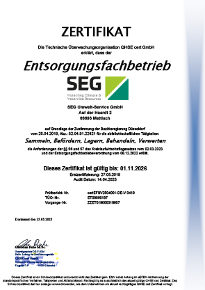 schmuckzertifikat-efb-2026 Entsorgungsfachbetrieb