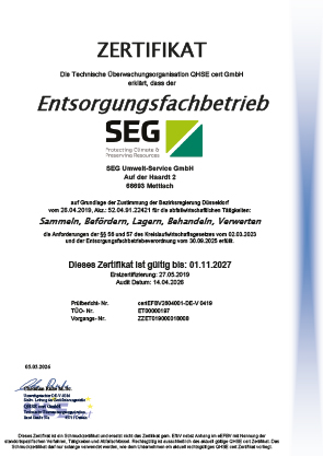 Entsorgungsfachbetrieb